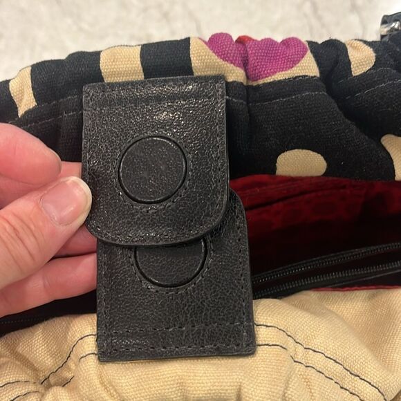 BRIGHTON Spring Poopy Collection Canvas Shoulder Bag - Picture 6 of 15